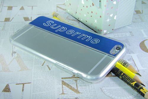 Чехол-накладка для iPhone 6/6S SUPERME TPU синий  оптом, в розницу Центр Компаньон