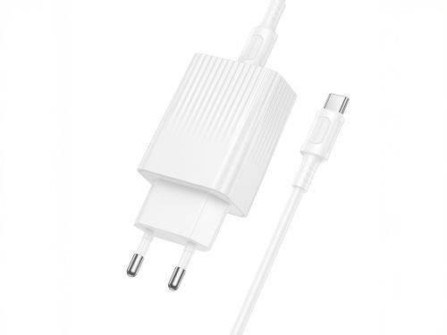 СЗУ Type-C BOROFONE BAS73A Source 3A PD20W кабель Type-C белый - оптовая продажа фото 3 СЗУ Type-C BOROFONE BAS73A Source 3A PD20W кабель Type-C белый - фото фото 3