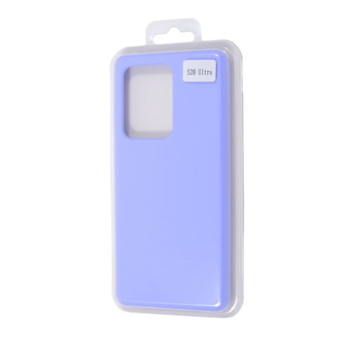 Чехол-накладка для Samsung G988 S20 Ultra SILICONE CASE NL сиреневый (13) - фото