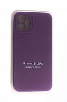 Чехол-накладка для iPhone 12 Pro SILICONE CASE Защита камеры фиолетовый (45) - фото