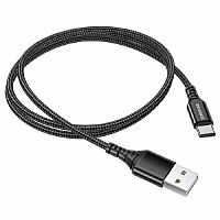 Кабель USB Type-C BOROFONE BX54 Ultra bright 2.4A 1м черный - фото