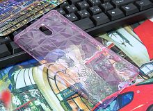 Купить Чехол-накладка для Nokia 3 JZZS Diamond TPU розовая оптом, в розницу в ОРЦ Компаньон