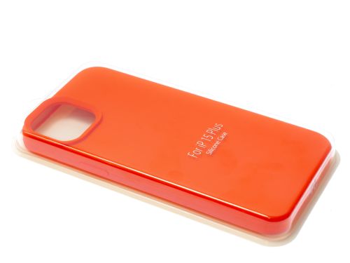 Чехол-накладка для iPhone 15 Plus SILICONE CASE закрытый оранжевый (13) оптом, в розницу Центр Компаньон фото 2