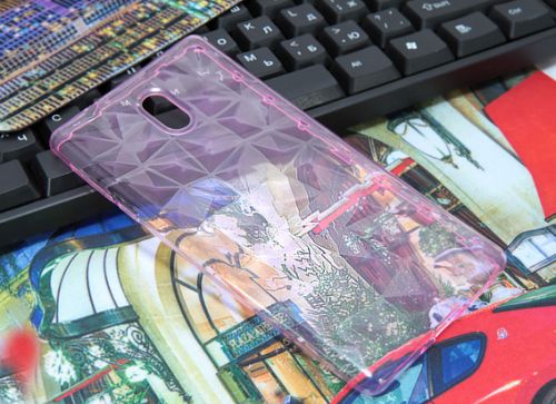 Чехол-накладка для Nokia 3 JZZS Diamond TPU розовая - оптовая продажа Чехол-накладка для Nokia 3 JZZS Diamond TPU розовая - фото