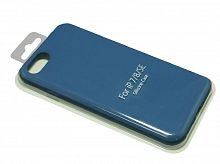 Чехол-накладка для iPhone 7/8/SE VEGLAS SILICONE CASE закрытый синий кобальт (20) - фото