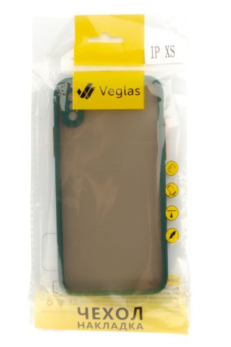 Чехол-накладка для iPhone X/XS VEGLAS Fog зеленый оптом, в розницу Центр Компаньон фото 3