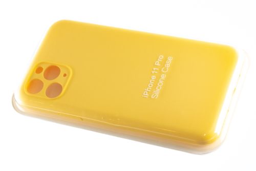 Чехол-накладка для iPhone 11 Pro SILICONE CASE Защита камеры желтый (4) оптом, в розницу Центр Компаньон фото 2