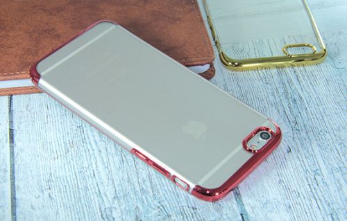 Чехол-накладка для iPhone 6/6S ELECTROPLATED TPU DOKA красный оптом, в розницу Центр Компаньон фото 4