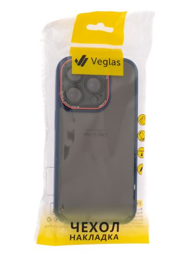 Чехол-накладка для iPhone 15 Pro VEGLAS Crystal Shield синий оптом, в розницу Центр Компаньон фото 3