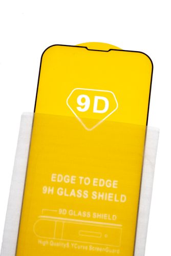 Защитное стекло для iPhone 14 Pro FULL GLUE (желтая основа) пакет черный оптом, в розницу Центр Компаньон фото 3