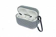 Чехол для наушников Airpods Pro Braided серый - фото