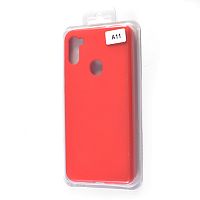 Чехол-накладка для Samsung A115F A11 VEGLAS SILICONE CASE закрытый красный (1) - фото