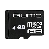 Карта памяти MicroSD 4 Gb Класс 4 QUMO без адаптера - фото