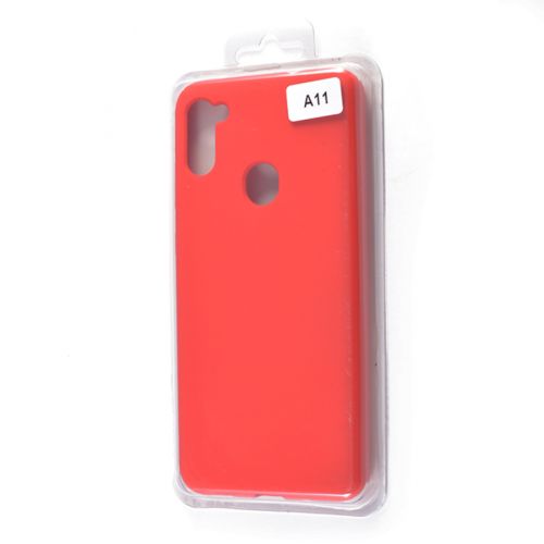 Чехол-накладка для Samsung A115F A11 VEGLAS SILICONE CASE закрытый красный (1) - оптовая продажа Чехол-накладка для Samsung A115F A11 VEGLAS SILICONE CASE закрытый красный (1) - фото