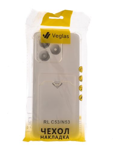 Чехол-накладка для REALME C53 VEGLAS Air Pocket прозрачный оптом, в розницу Центр Компаньон фото 4