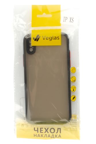 Чехол-накладка для iPhone X/XS VEGLAS Fog черный оптом, в розницу Центр Компаньон фото 3