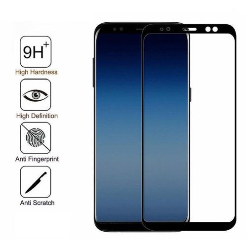 Защитное стекло для Samsung A730F A8 Plus 2018 FULL GLUE CCIMU коробка черный оптом, в розницу Центр Компаньон