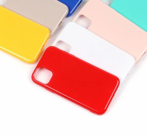 Чехол-накладка для iPhone 11 ГЛЯНЕЦ TPU 011338 красный - фото