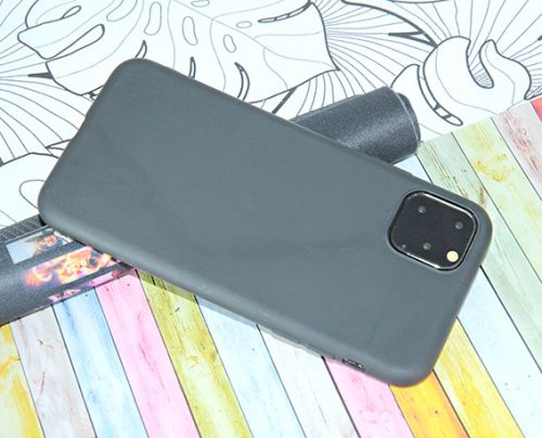 Чехол-накладка для iPhone 11 Pro Max FASHION TPU матовый б/отв черный оптом, в розницу Центр Компаньон фото 3