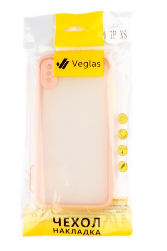 Чехол-накладка для iPhone X/XS VEGLAS Fog светло-розовый оптом, в розницу Центр Компаньон фото 3