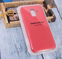 Купить Чехол-накладка для Samsung A600 A6 2018 SILICONE CASE красный оптом, в розницу в ОРЦ Компаньон