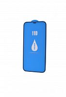 Защитное стекло для iPhone 12 Pro Max 11D FULL GLUE (синяя основа) пакет черный - фото
