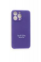 Чехол-накладка для iPhone 13 Pro VEGLAS SILICONE CASE Защита камеры фиолетовый (45) - фото