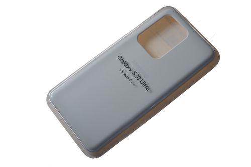 Чехол-накладка для Samsung G988 S20 Ultra SILICONE CASE белый (9) оптом, в розницу Центр Компаньон фото 2