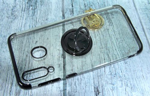 Чехол-накладка для Samsung M30 ELECTROPLATED TPU КОЛЬЦО черный - фото