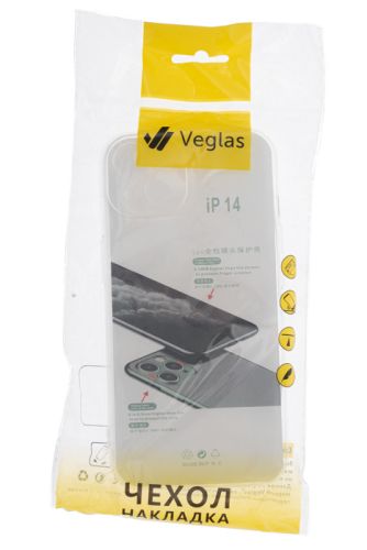 Чехол-накладка для iPhone 14 VEGLAS Air Защита камеры прозрачный оптом, в розницу Центр Компаньон фото 3