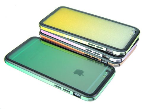 Чехол-накладка для iPhone 7/8/SE GRADIENT TPU+Glass зеленый оптом, в розницу Центр Компаньон