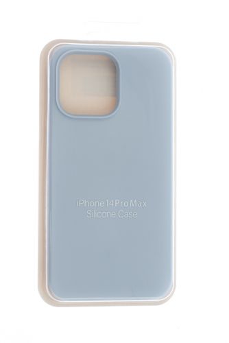 Чехол-накладка для iPhone 14 Pro Max SILICONE CASE закрытый сиренево-голубой (5) оптом, в розницу Центр Компаньон