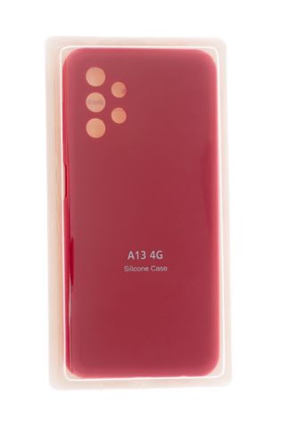 Чехол-накладка для Samsung A135F A13 VEGLAS SILICONE CASE закрытый красный (1) оптом, в розницу Центр Компаньон