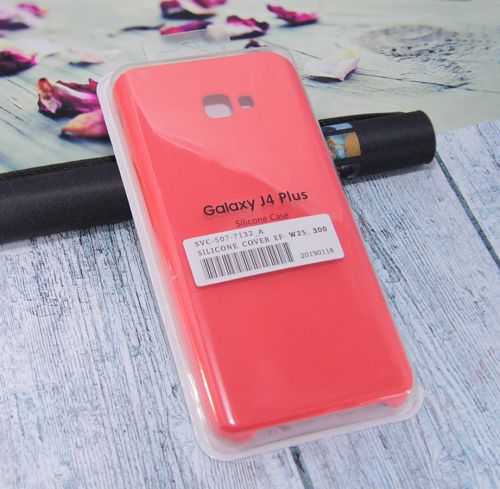 Чехол-накладка для Samsung J415 J4+ 2018 SILICONE CASE красный - оптовая продажа Чехол-накладка для Samsung J415 J4+ 2018 SILICONE CASE красный - фото