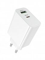 СЗУ Type-C BOROFONE BA106A Stellar 3A PD20W QC3.0 белый - фото