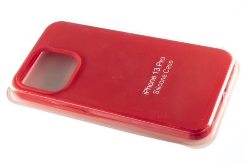 Чехол-накладка для iPhone 13 Pro SILICONE CASE закрытый красная (14) оптом, в розницу Центр Компаньон фото 2