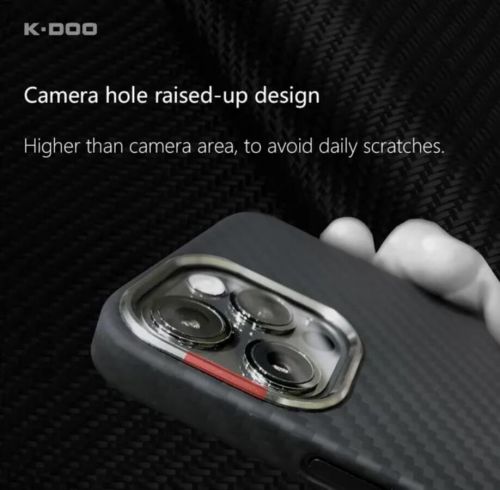 Чехол-накладка для iPhone 13 Pro Max K-DOO Keivlar синий - фото фото 2