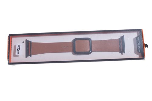Ремешок для Apple Watch Square buckle 38/40/41mm коричневый оптом, в розницу Центр Компаньон фото 3