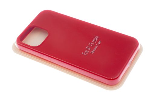 Чехол-накладка для iPhone 13 Mini VEGLAS SILICONE CASE NL закрытый красный (14) оптом, в розницу Центр Компаньон фото 2