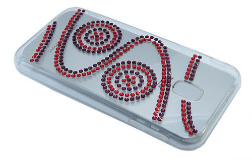 Чехол-накладка для SAMSUNG J330 YOUNICOU стразы LINES PC+TPU Вид 1 - фото