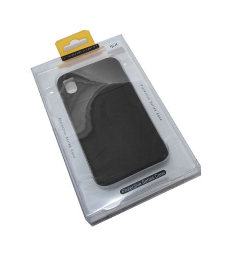 Чехол-накладка для iPhone X/XS NEW LINE LITCHI TPU черный оптом, в розницу Центр Компаньон фото 2