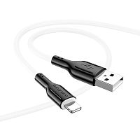 Купить Кабель USB Lightning 8Pin BOROFONE BX63 Charming 2.4A 1м черно-белый оптом, в розницу в ОРЦ Компаньон
