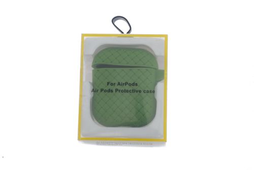 Чехол для наушников Airpods Braided зеленый оптом, в розницу Центр Компаньон фото 4