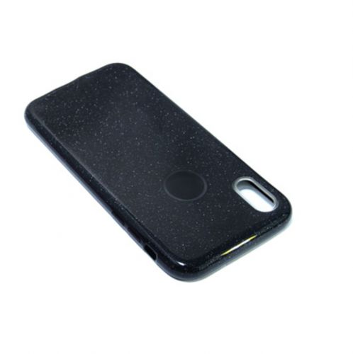 Чехол-накладка для iPhone X/XS JZZS Shinny 3в1 TPU черная - фото фото 3