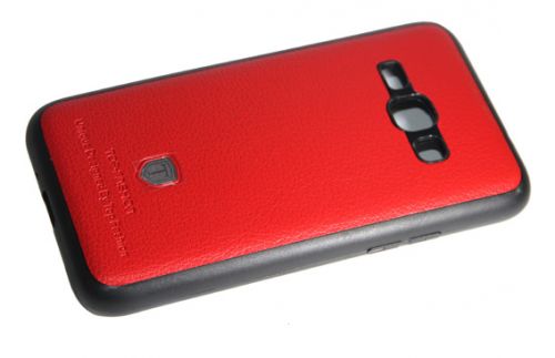 Чехол-накладка для Samsung J120 J1 2016 TOP FASHION Litchi TPU красный блистер - фото фото 3