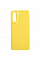 Чехол-накладка для Samsung G991 S21 SILICONE CASE NL OP закрытый желтый (20) - фото