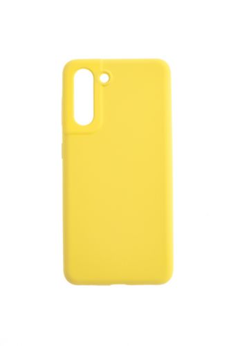 Чехол-накладка для Samsung G991 S21 SILICONE CASE NL OP закрытый желтый (20) - фото