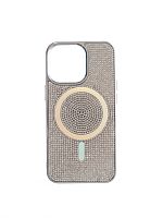 Чехол-накладка для iPhone 13 Pro VEGLAS Diamond Magnetic серебро - фото