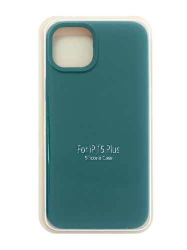 Чехол-накладка для iPhone 15 Plus SILICONE CASE закрытый хвойно-зеленый (58) оптом, в розницу Центр Компаньон