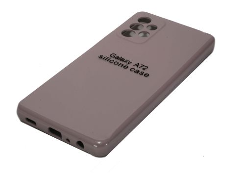 Чехол-накладка для Samsung A725F A72 SILICONE CASE закрытый светло-розовый (18) оптом, в розницу Центр Компаньон фото 2